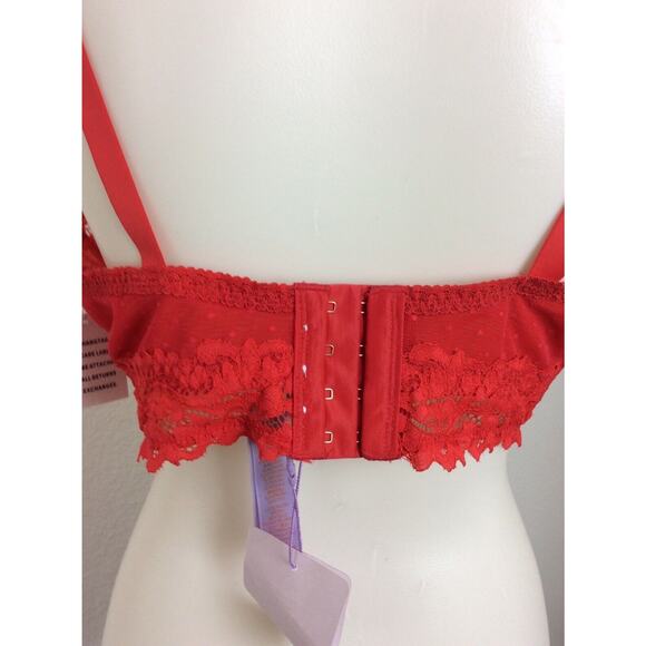 Savage x Fenty Lingerie Bra Lace Trim Swiss Dot Sheer - Picture 7 of 8